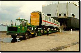 Discharging door of a Ro/Ro ship